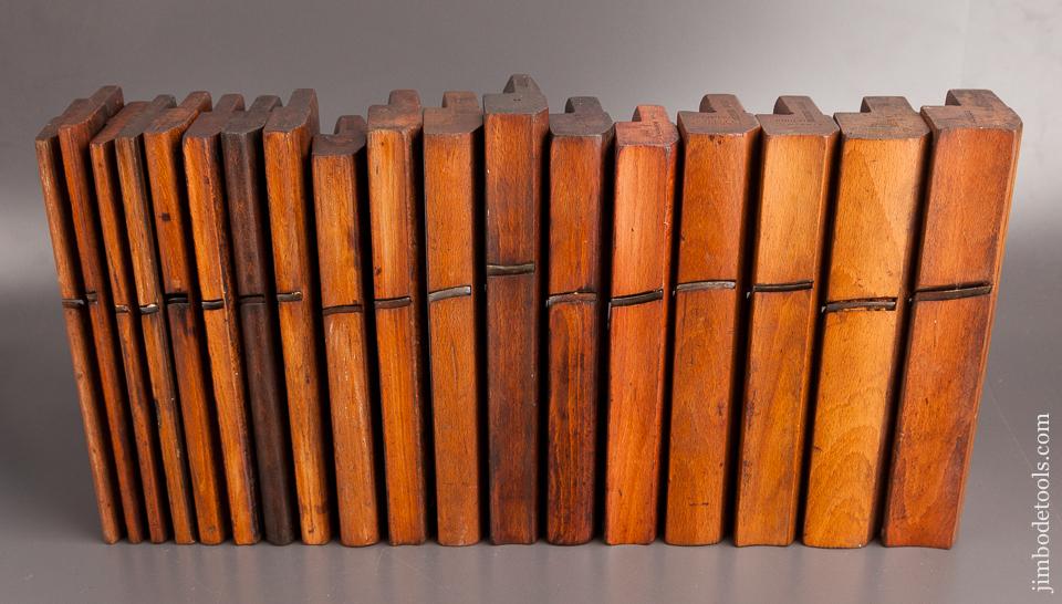 Complete Harlequin Set of 18 Hollows & Rounds Molding Planes - 82265