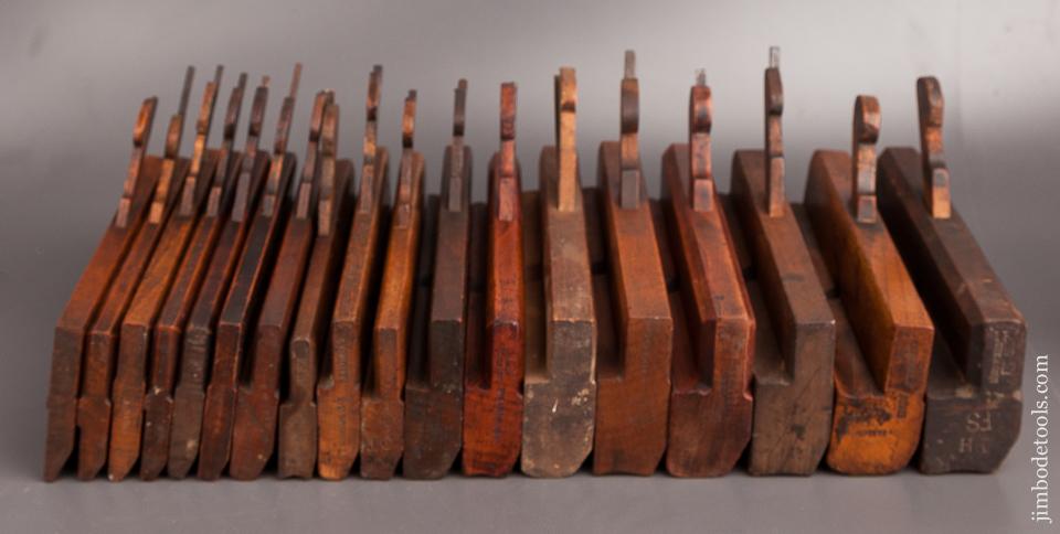 Complete Harlequin Set of 18 Hollows & Rounds Molding Planes - 82268