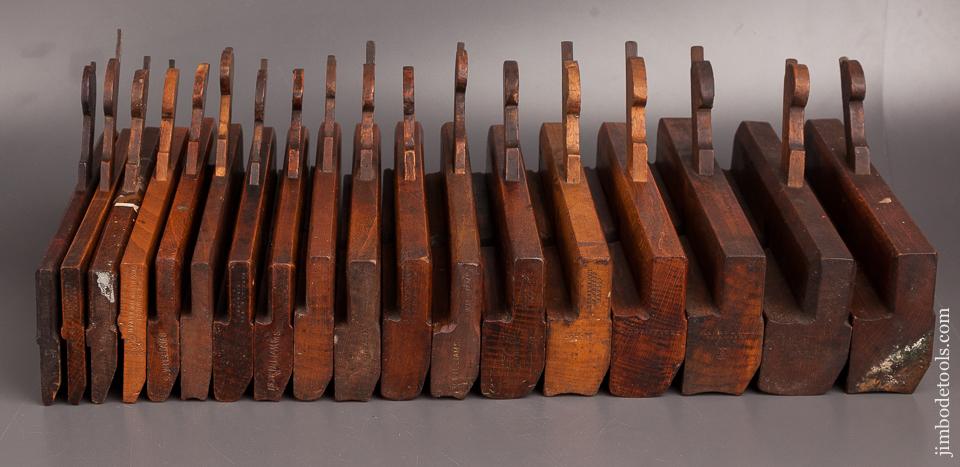 Complete Harlequin Set of 18 Hollows & Rounds Molding Planes - 82282