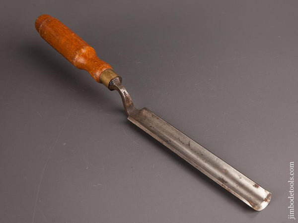 1 x 14 1/8 inch D.R. BARTON No. 8 Sweep Crank Neck Gouge - 82287