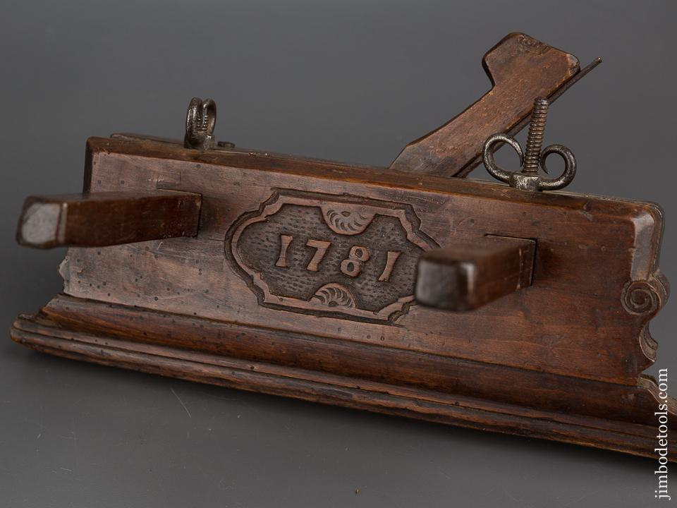 1781 Dated! Dutch Plow Plane FINE - 82293U