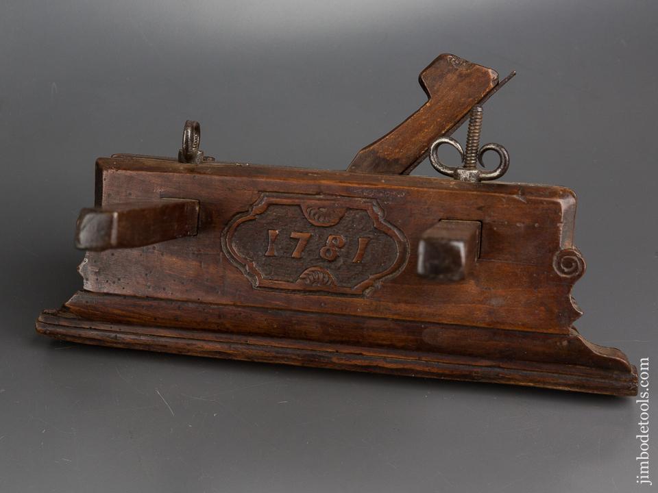 1781 Dated! Dutch Plow Plane FINE - 82293U