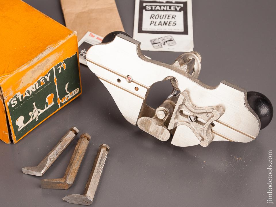 100% Complete! STANLEY No. 71 Router Plane DEAD MINT in Original Box  82294