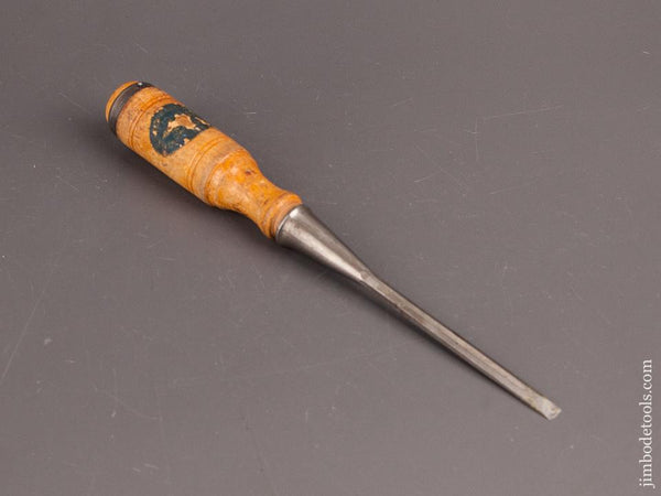 1/4 x 9 inch E.A. BERG ESKILSTUNA Chisel with Partial Decal - 82319