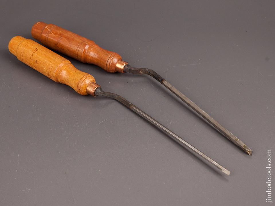Two BUCK BROTHERS Crank Neck Patternmaker’s Chisels NEW OLD STOCK - 82326