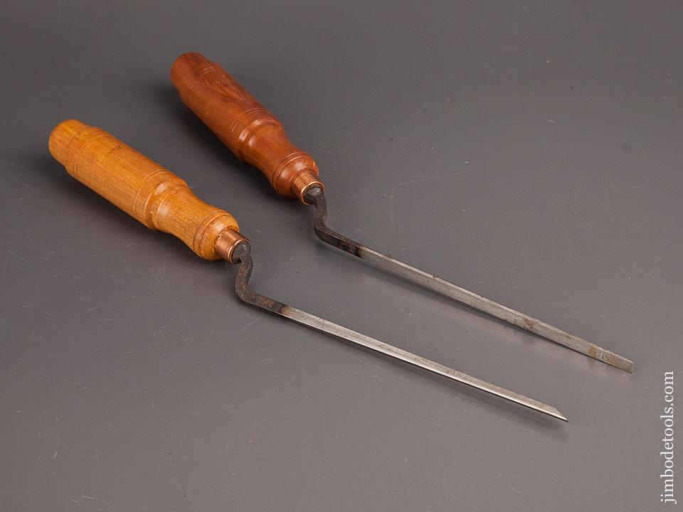Two BUCK BROTHERS Crank Neck Patternmaker’s Chisels NEW OLD STOCK - 82326