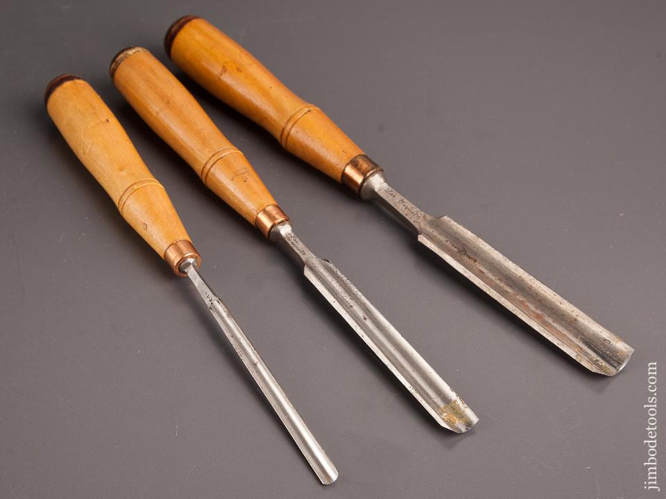 Set of Three BUCK BROTHERS Gouges NEW OLD STOCK - 82328