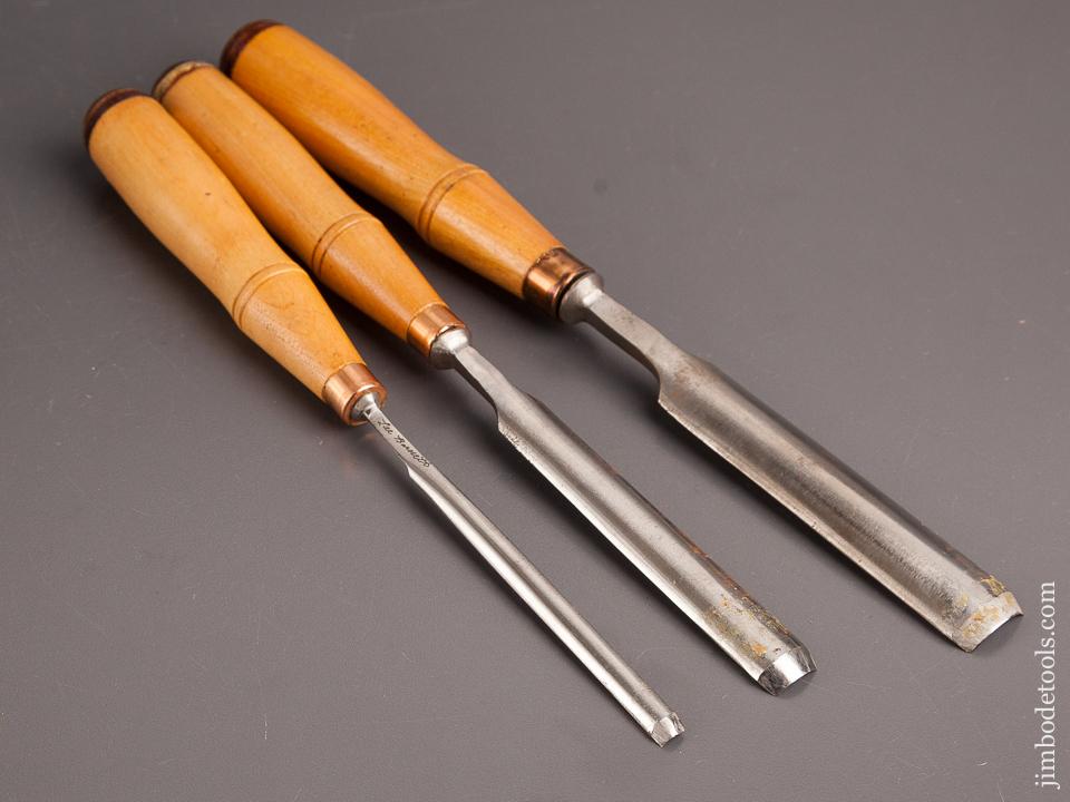 Set of Three BUCK BROTHERS Gouges NEW OLD STOCK - 82328