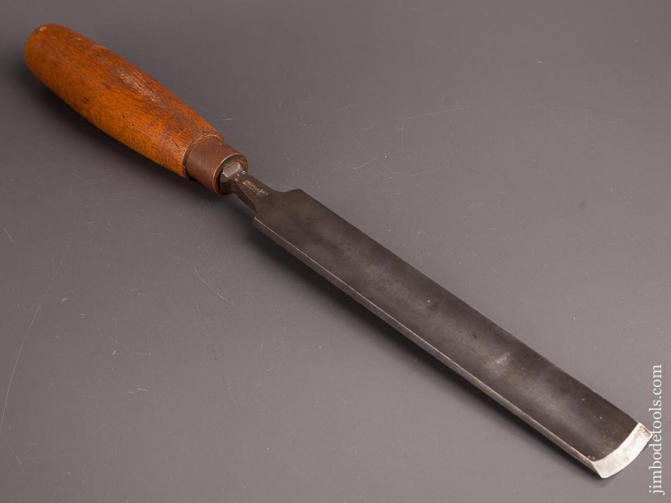 Extra Fine Beech Handled 1 1/4 x 6 inch SORBY No. 4 Sweep Pattern Makers' Gouge - 82330
