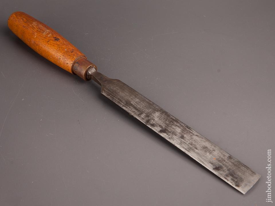 Extra Fine Beech Handled 1 1/4 x 6 inch SORBY No. 4 Sweep Pattern Makers' Gouge - 82330