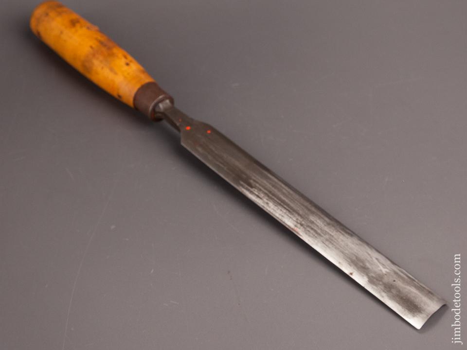 Extra Fine 1 x 14 7/8 inch SORBY No. 7 Sweep Boxwood Handled Pattern Maker€™s Gouge - 82335