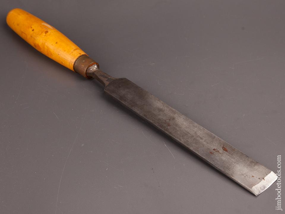 Extra Fine 1 1/4 x 16 1/8 inch SORBY No. 3 Sweep Boxwood Handled Pattern Makers' Gouge - 82337
