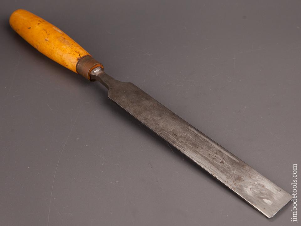 Extra Fine 1 1/4 x 16 1/8 inch SORBY No. 3 Sweep Boxwood Handled Pattern Makers' Gouge - 82337