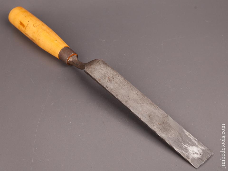 Extra Fine 1 1/4 x 16 inch Boxwood Handled SORBY No. 3 Sweep Pattern Makers Crank Neck Gouge - 82338