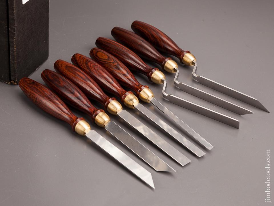 2005 BRIDGE CITY TOOL WORKS CT-13 Eight Piece Chisel Set MINT in Original Box with Space for a Mallet - 82348