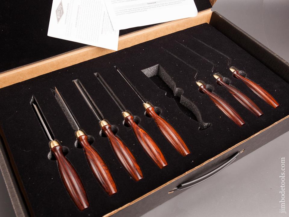 2005 BRIDGE CITY TOOL WORKS CT-13 Eight Piece Chisel Set MINT in Original Box with Space for a Mallet - 82348
