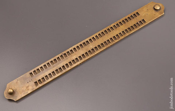 Early Brass Braille Writing Rule - 82354