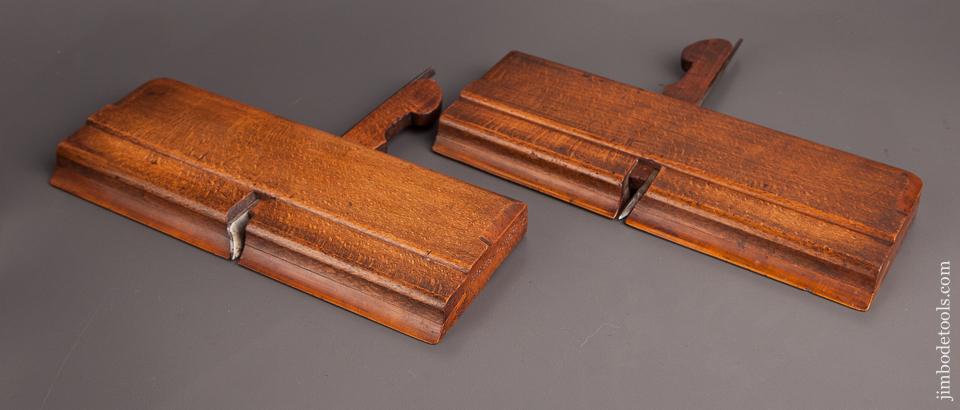 Pair of Side Snipe Moulding Planes by AMES LONDON circa 1800-52 EXTRA FINE - 82355
