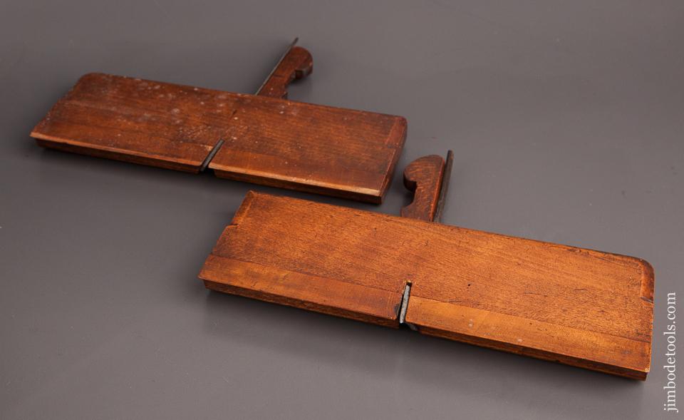 Pair of Side Snipe Moulding Planes by AMES LONDON circa 1800-52 EXTRA FINE - 82355