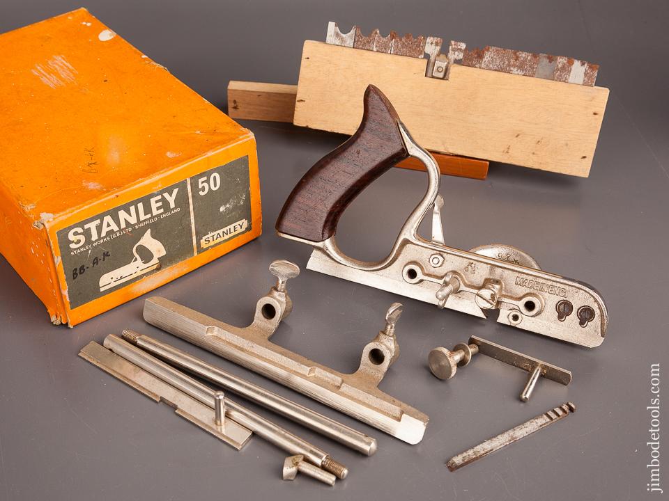 STANLEY No. 50 Light Combination Plane 100% COMPLETE in Original Box - 82364
