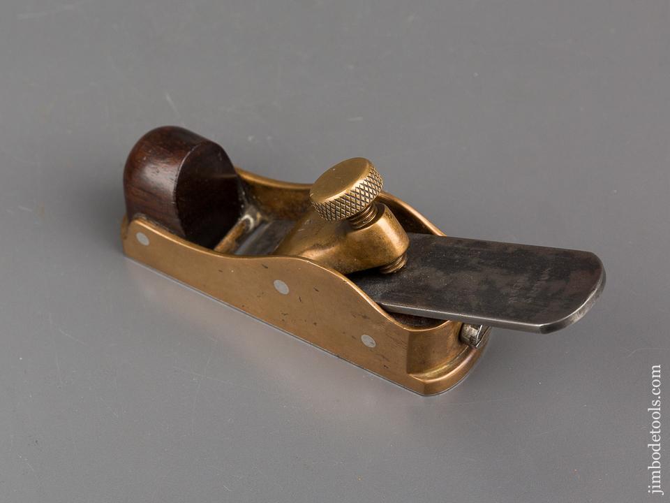 NORRIS NO. 31 Gunmetal and Rosewood Thumb Plane with Rosewood Infill and Original NORRIS Iron - 82370U