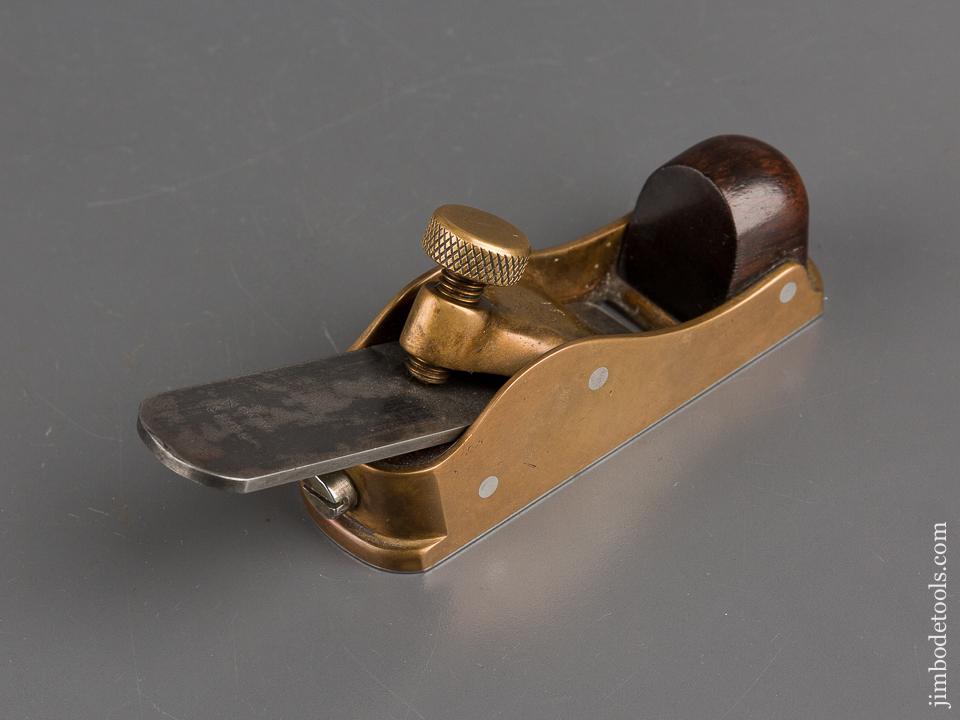 NORRIS NO. 31 Gunmetal and Rosewood Thumb Plane with Rosewood Infill and Original NORRIS Iron - 82370U