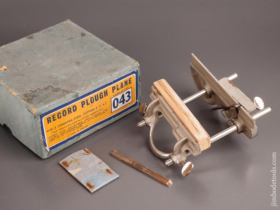 RECORD No. 043 Plough Plane 100% COMPLETE in Original Box - 82389
