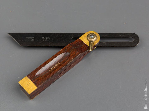 Mint Eight inch STANLEY No. 25 Rosewood and Brass Bevel - 82408