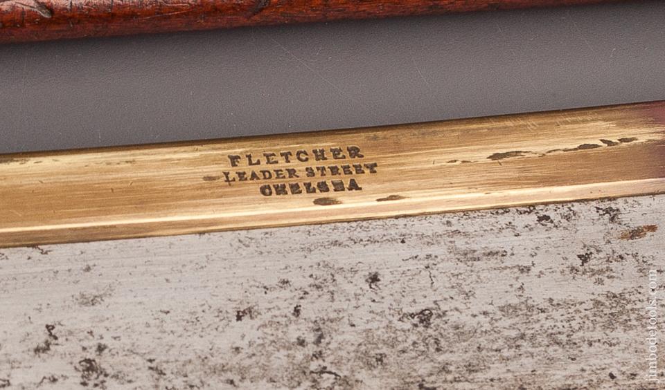 16 point 8 inch Rip FLETCHER  Brass Back Dovetail Saw in Mahogany Case - 82414U