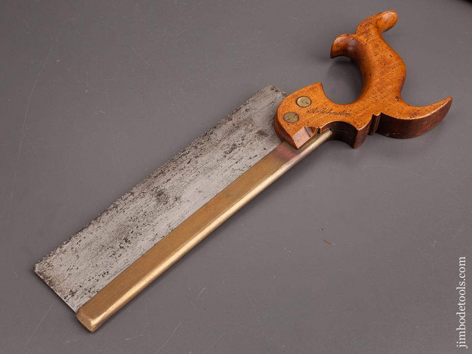 16 point 8 inch Rip FLETCHER  Brass Back Dovetail Saw in Mahogany Case - 82414U