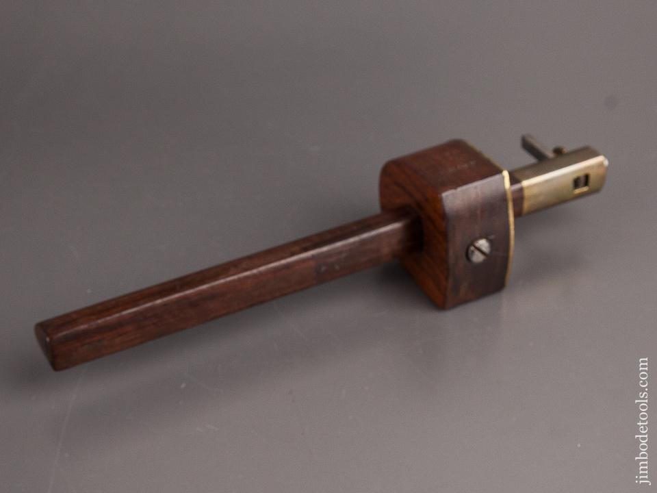 10 1/2 inch HADLEY Rosewood & Brass Slitting Gauge - 82417