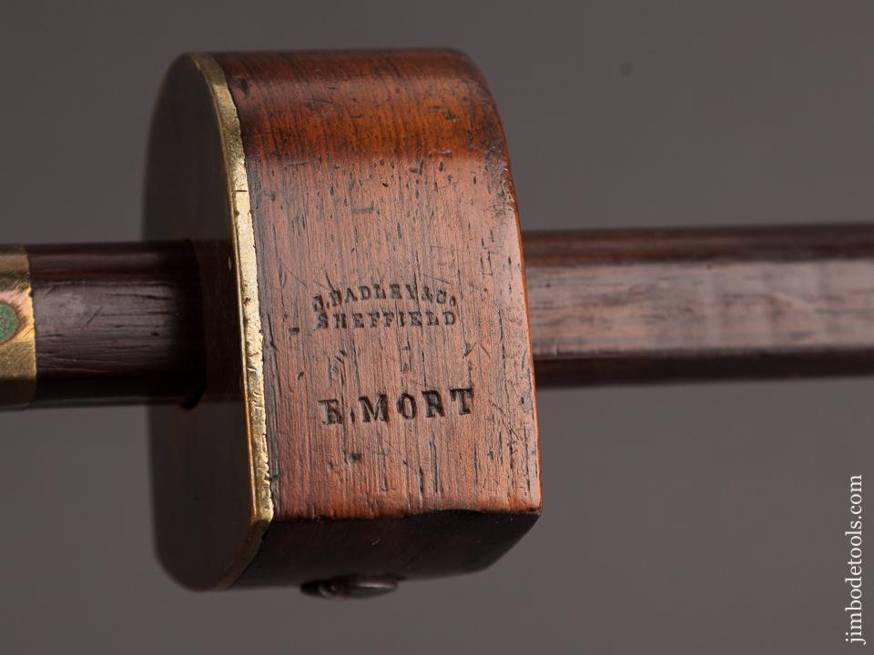 10 1/2 inch HADLEY Rosewood & Brass Slitting Gauge - 82417