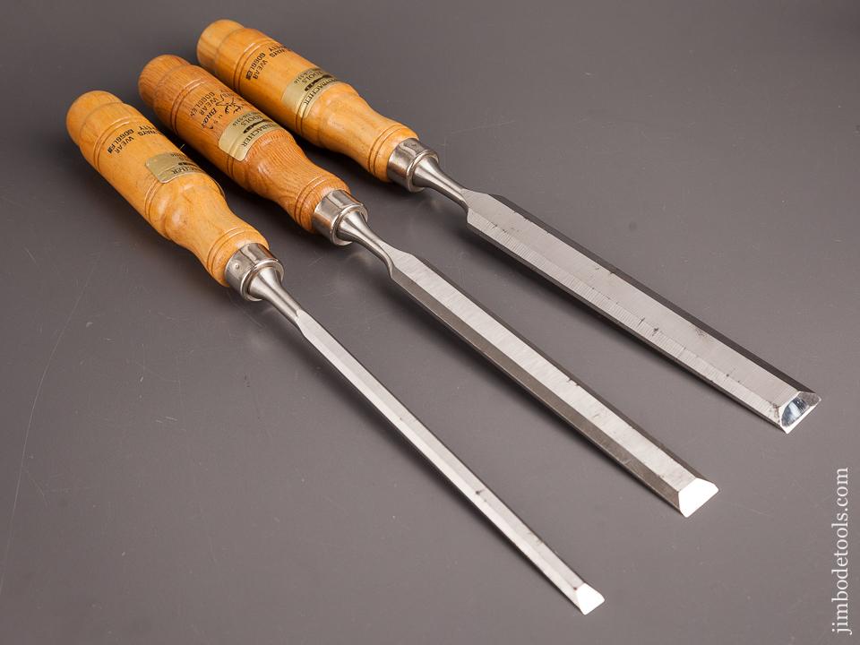 Set of Three BUCK BROTHERS Paring Chisels - 82438