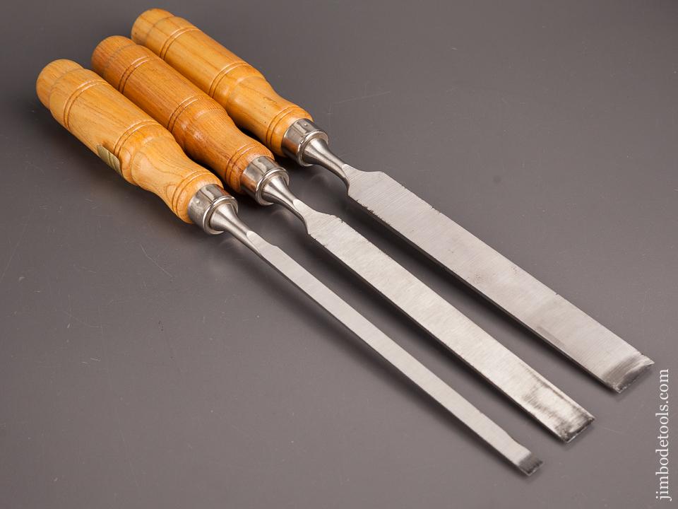 Set of Three BUCK BROTHERS Paring Chisels - 82438