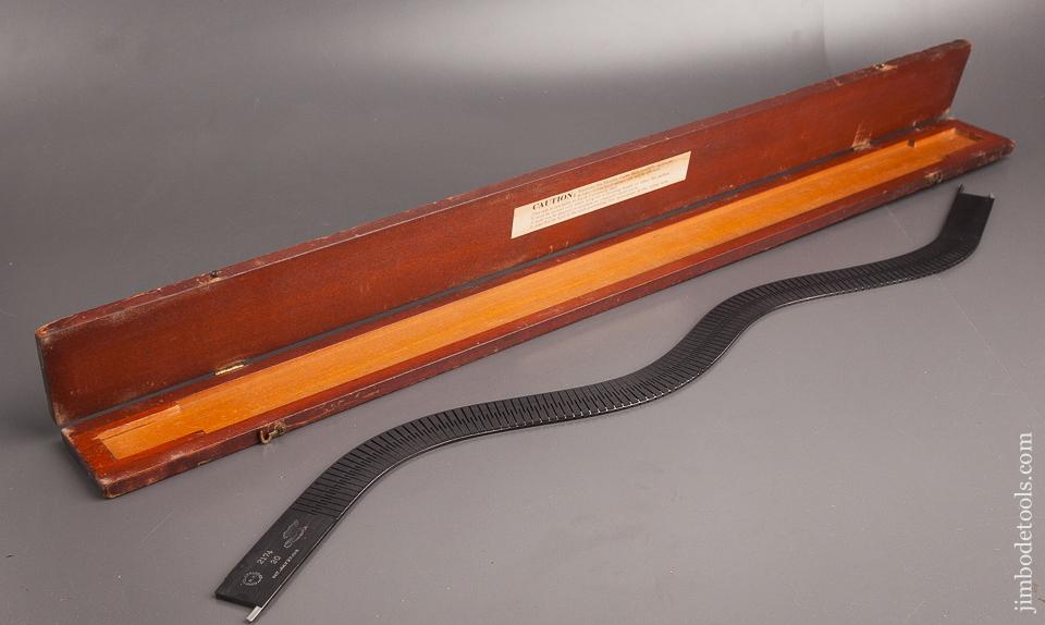 Fantastic KEUFFEL & ESSER 29 inch Ebony Flexible Curve MINT in Original Case - 82453