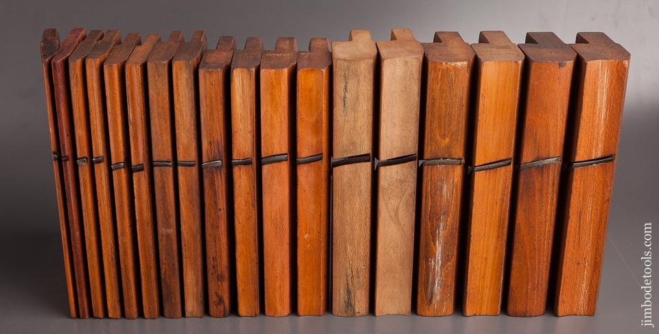Set of 18 Hollows & Rounds Molding Planes Matched Pairs - 82463