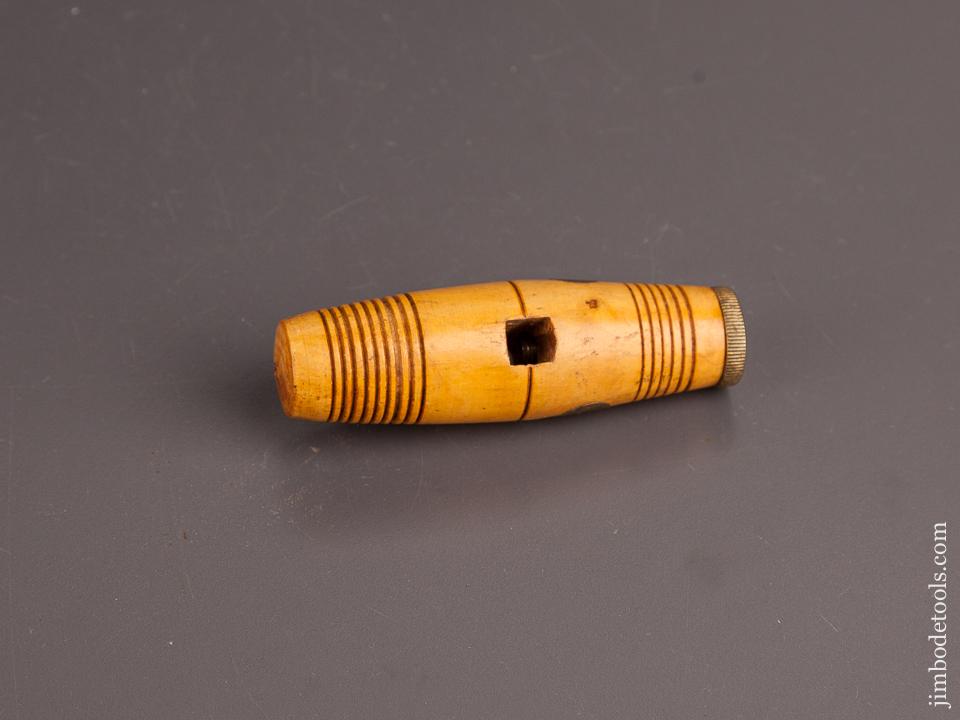 Mint! 3 3/4 inch Boxwood and Brass Tool Handle by EDWd PRESTON & SONS - 82466R