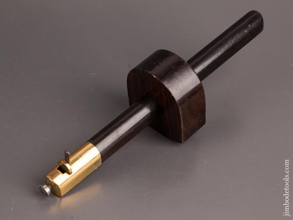 Extra Fine! 9 3/4 inch Ebony & Brass Slitting Gauge by JOHN WILSON - 82517