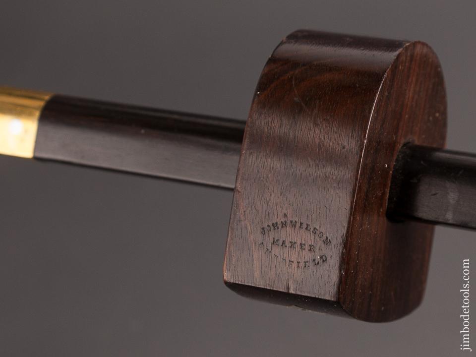 Extra Fine! 9 3/4 inch Ebony & Brass Slitting Gauge by JOHN WILSON - 82517