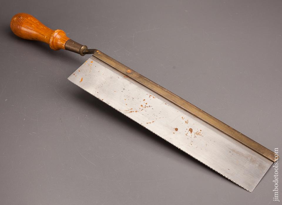 MINT 17 pint 10 inch DISSTON No. 71 Offset Flush Cut Bass Back Saw - 82518