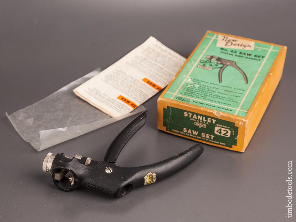 STANLEY No. 42 Saw Set with Decal in Original Box - 82552