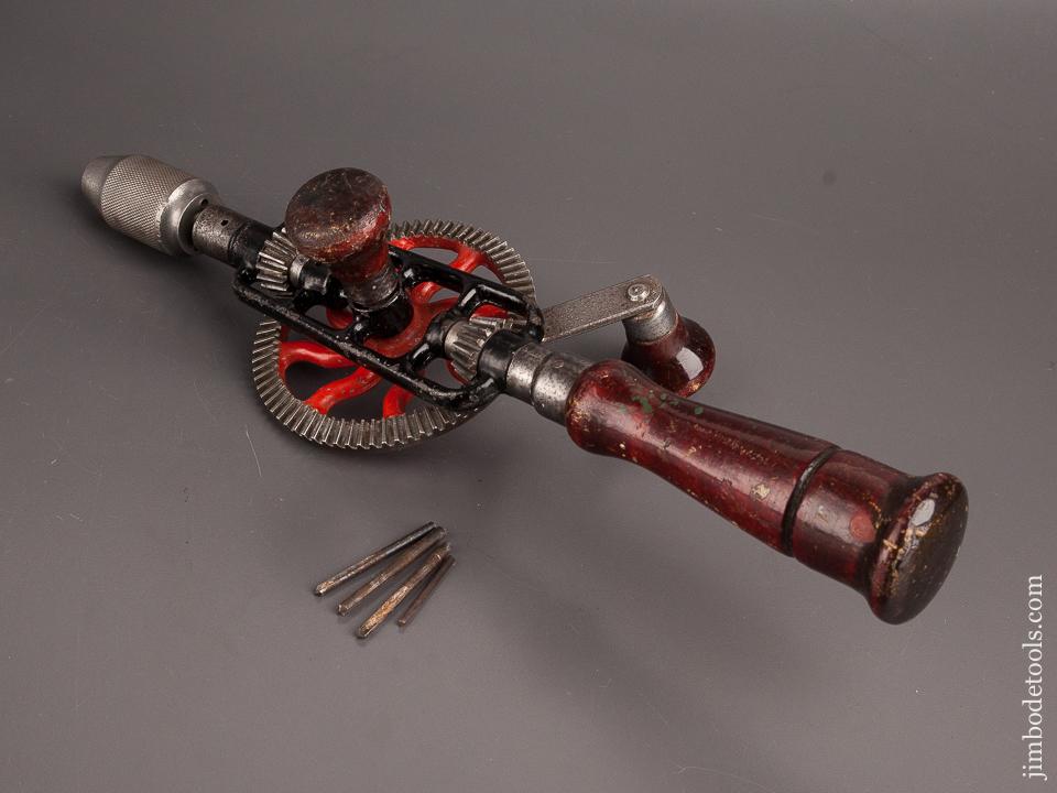 MILLERS FALLS No. 2 Egg Beater Hand Drill with Four Bits - 82579