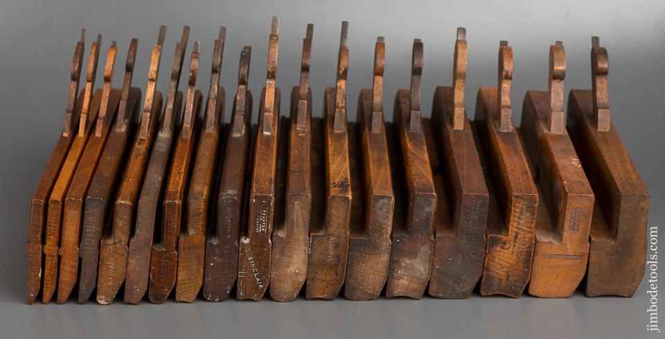 Good COMPLETE User Set of 18 Hollows & Rounds Moulding Planes 1-17 ODDS = 83579
