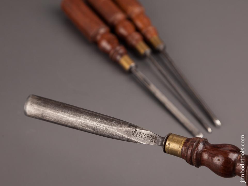 Set of Six ADDIS Carving Tools with Octagonal Rosewood Handles - 82583