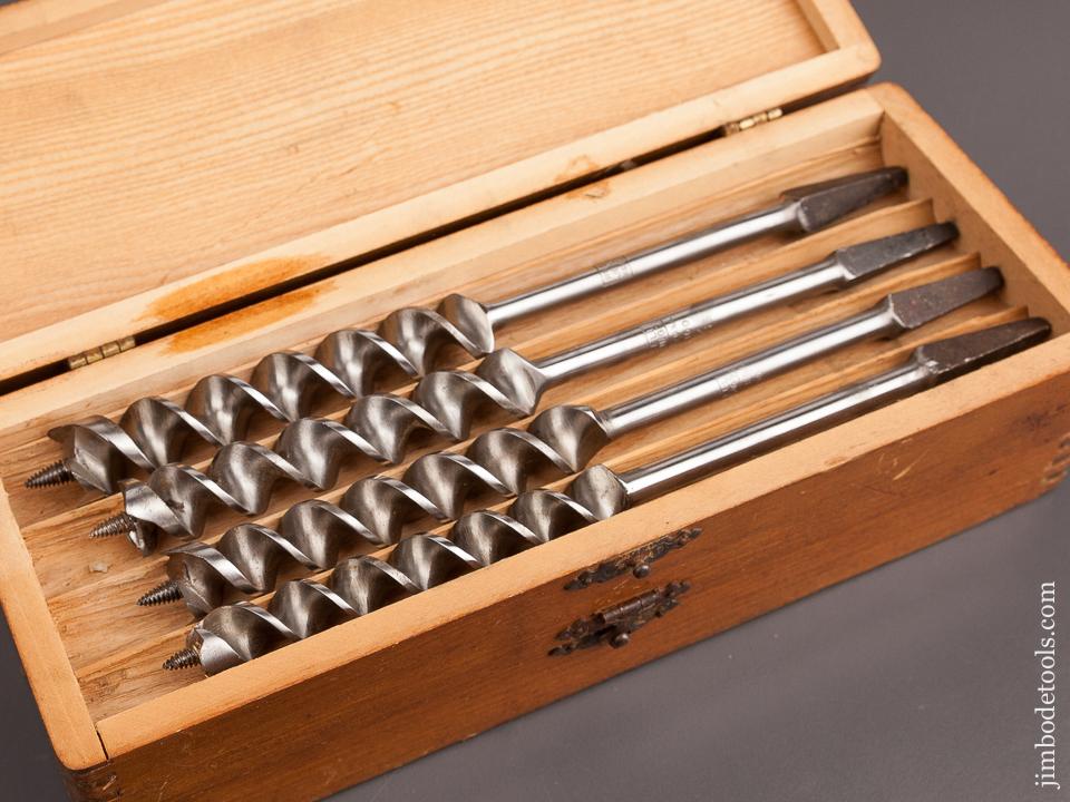Complete Set of 13 RUSSELL JENNINGS Auger Bits in Original 3 Tiered Box - 82592