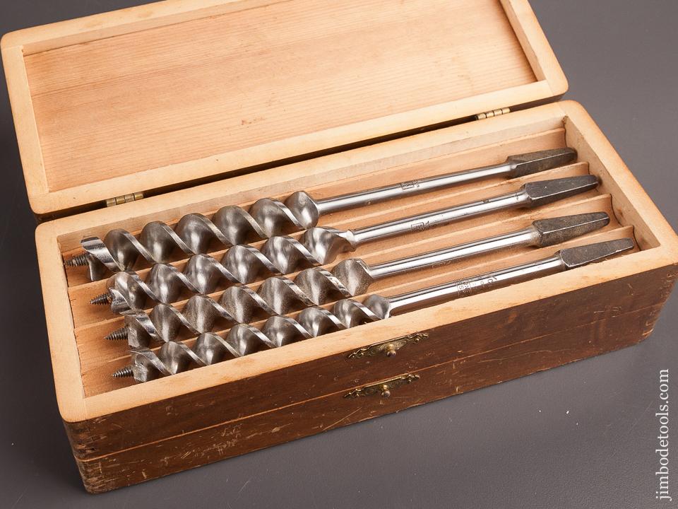 Complete Set of 13 RUSSELL JENNINGS Auger Bits in Original 3 Tiered Box - 82594