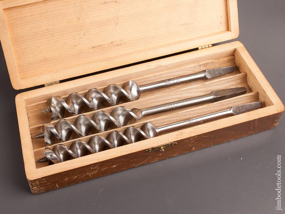 Complete Set of 13 RUSSELL JENNINGS Auger Bits in Original 3 Tiered Box - 82594