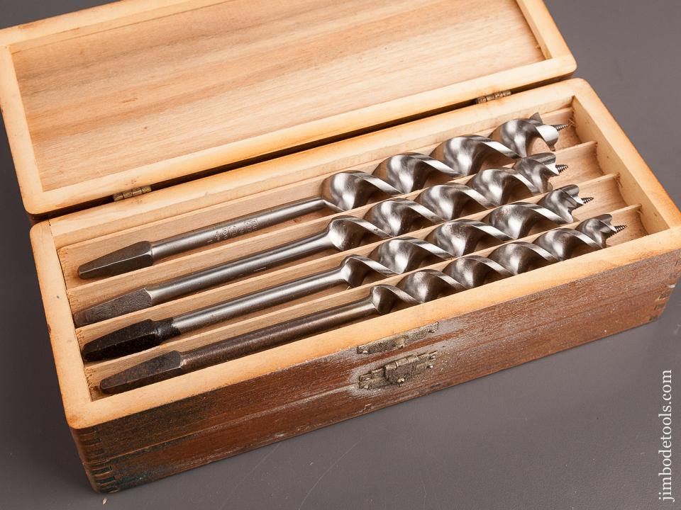 Complete Set of 13 RUSSELL JENNINGS Auger Bits in Original 3 Tiered Box - 82595
