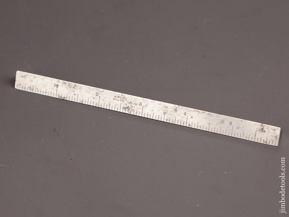 DARLING, BROWN & SHARPE Six inch Solid Steel Triangular Scale - 82597