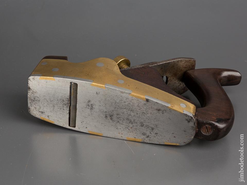 RARE Gunmetal Side Steel Sole SPIERS Handled Smooth Plane - 82637
